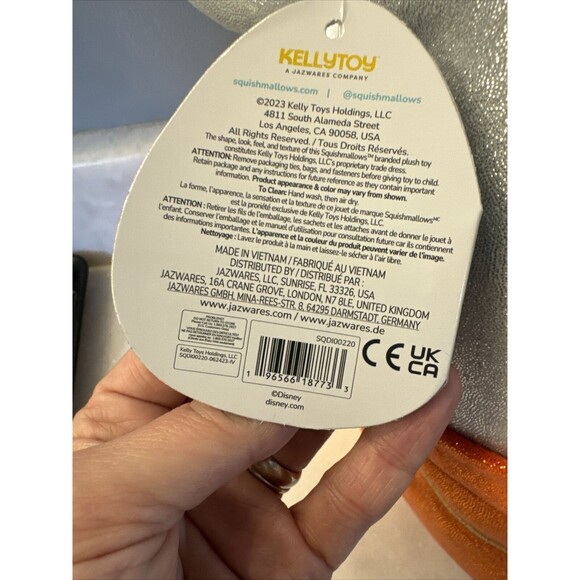 squishmallow Mickey Mouse Sorcerer Disney 100 Exclusive Silver Plush nwt - Picture 5 of 10